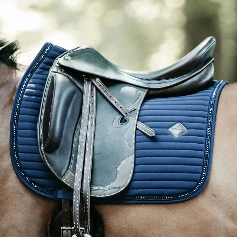 Kentucky Pearls Dressage Saddle Pad - Navy-1