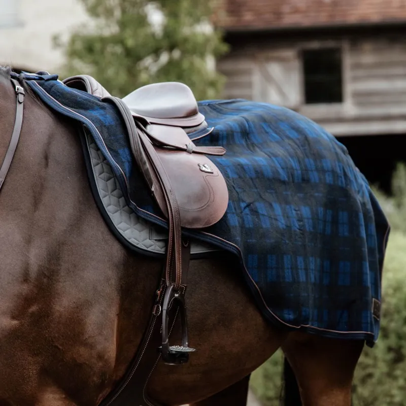 Kentucky Heavy Fleece Exercise Sheet - Check Print