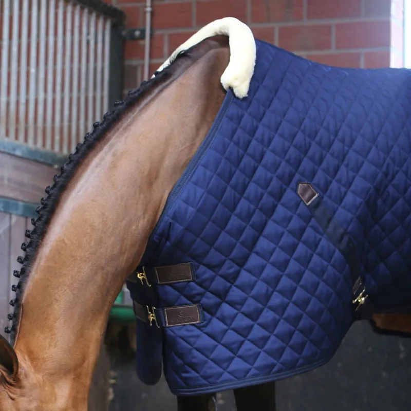 Kentucky 400g Standard Neck Stable Blanket - Navy-2