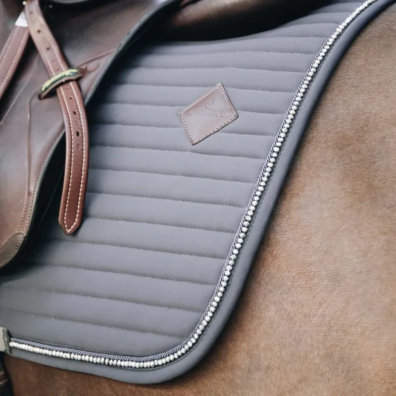 Kentucky Pearls Jumping Saddle Pad - Grey-2
