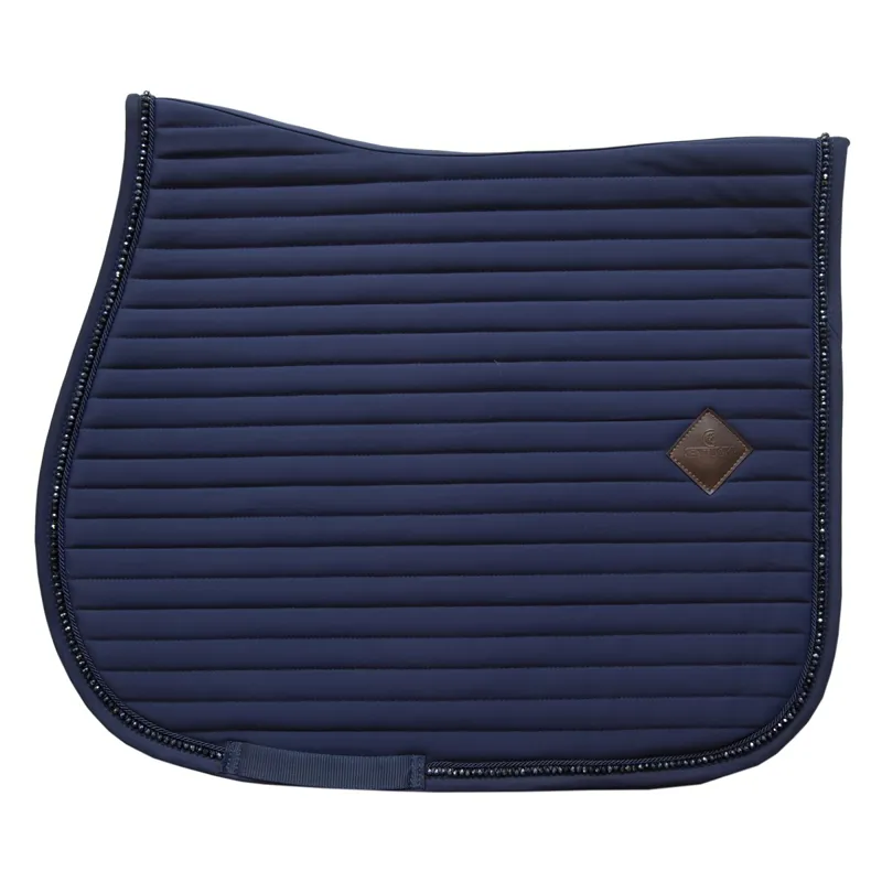 Kentucky Pearls Jumping Saddle Pad - Navy