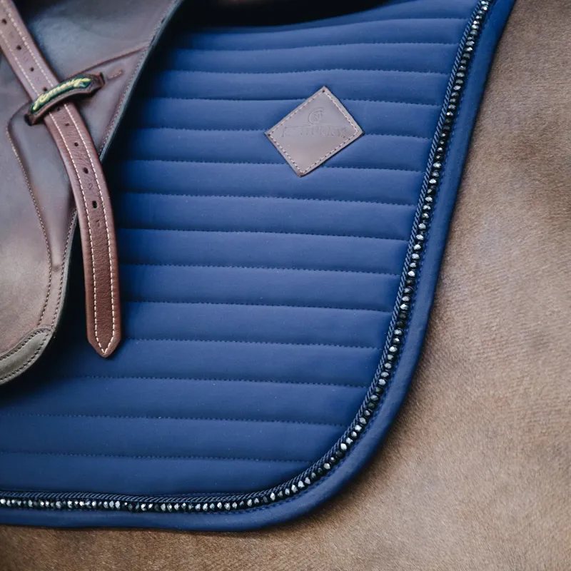 Kentucky Pearls Jumping Saddle Pad - Navy-3