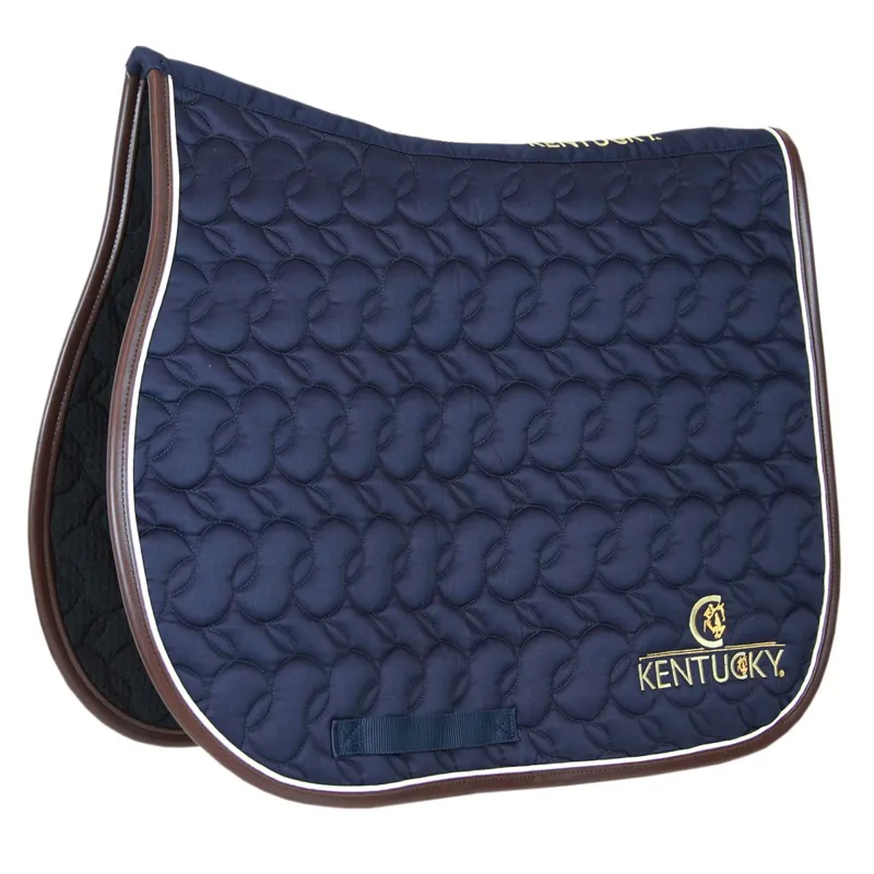 Kentucky Saddle Pad - Navy/White/Brown