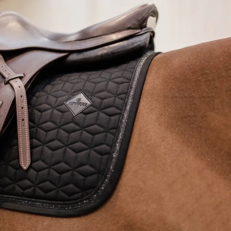 Kentucky Glitter Rope Jump Saddle Pad - Black-2
