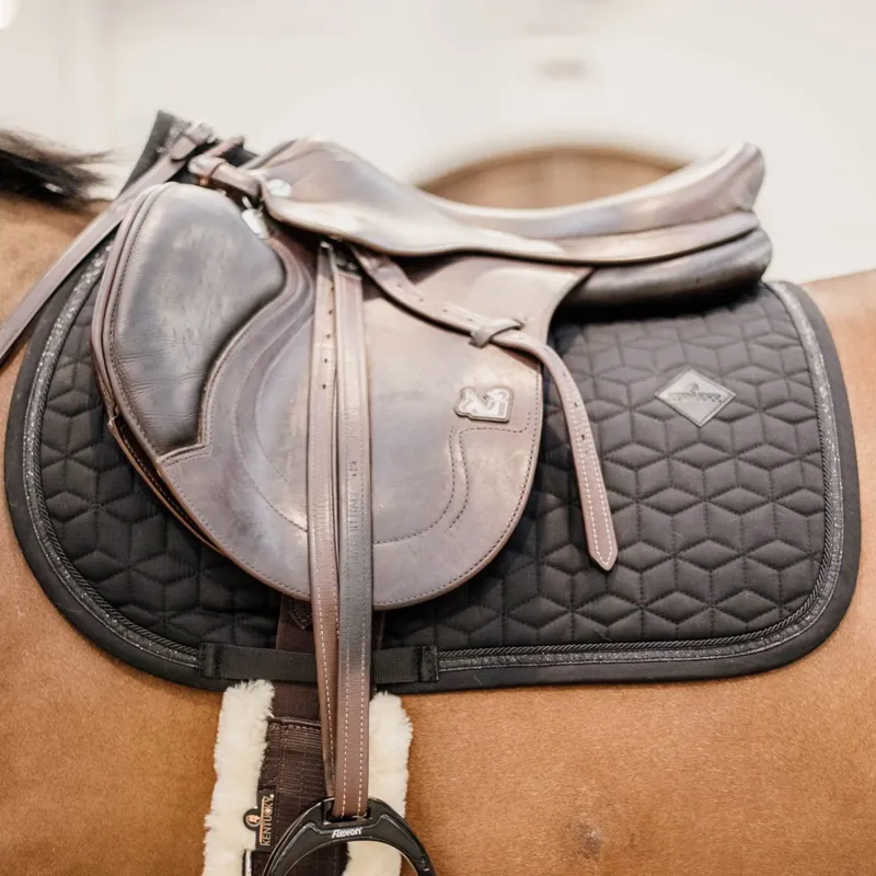 Kentucky Glitter Rope Jump Saddle Pad - Black-1