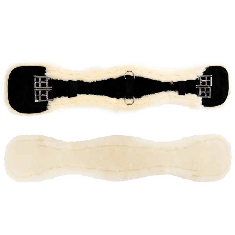 Kentucky Faux Sheepskin Dressage Girth - Black