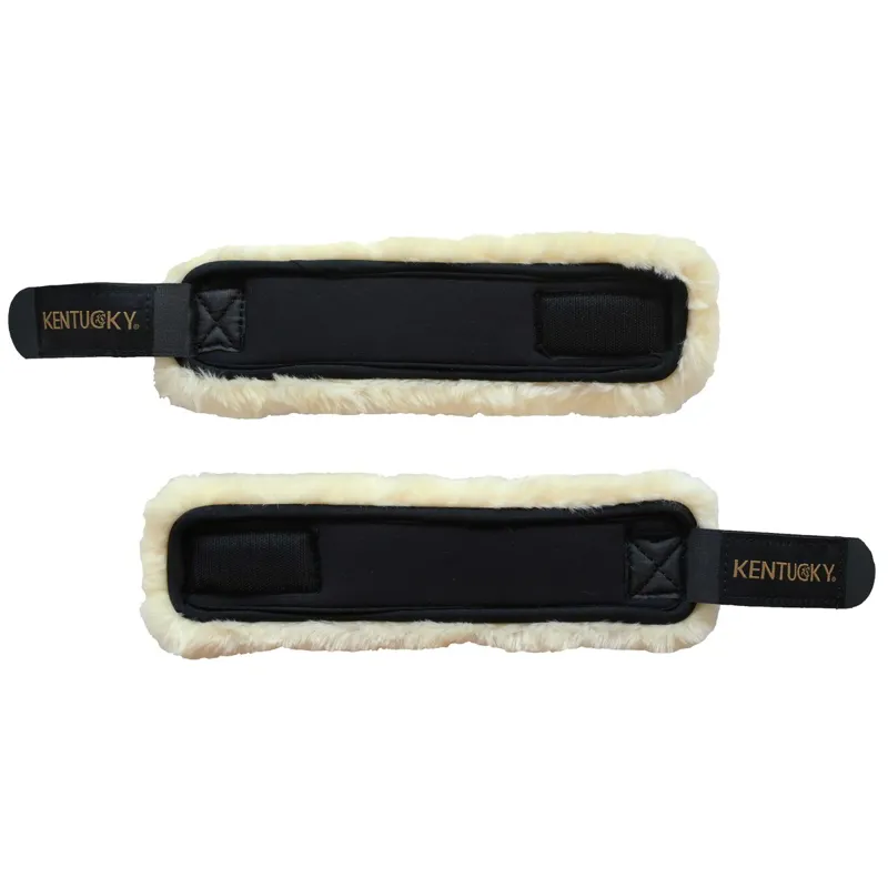 Kentucky Faux Sheepskin Pastern Wraps - Black-3