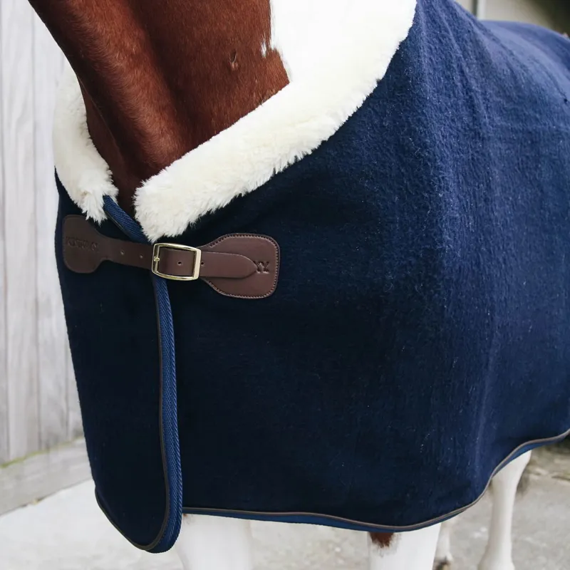Kentucky Heavy Fleece Show Sheet - Navy-1