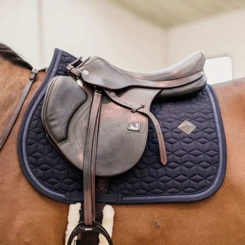 Kentucky Glitter Rope Jump Saddle Pad - Navy-1