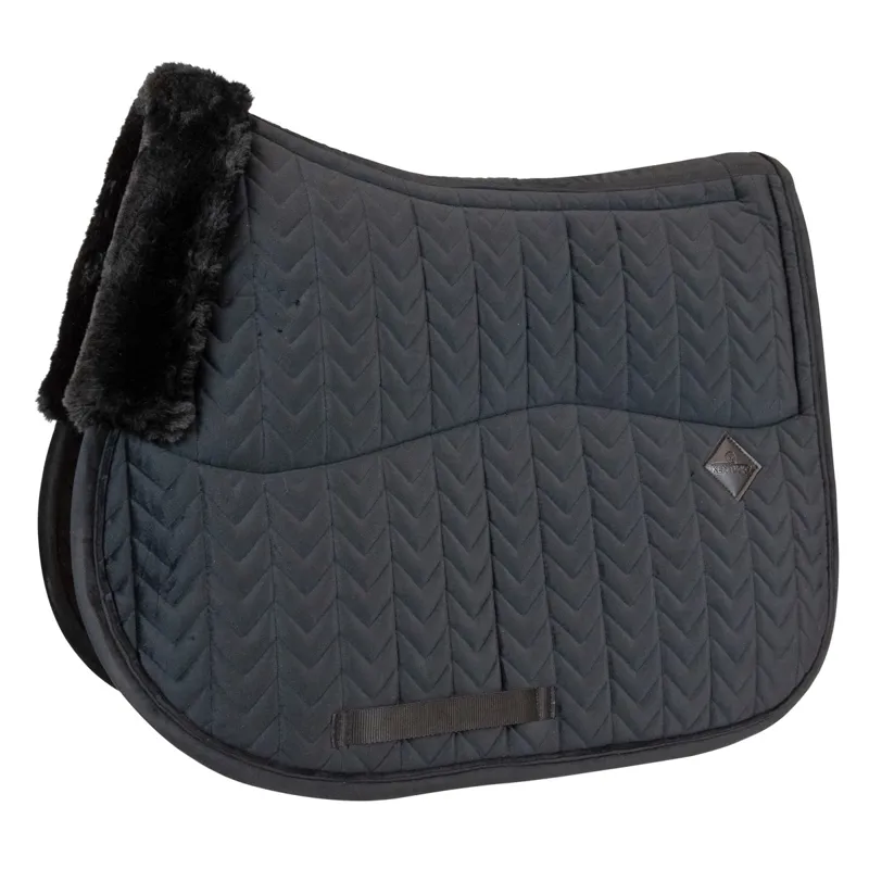Kentucky Skin Friendly Velvet Jumping Saddle Pad - Black