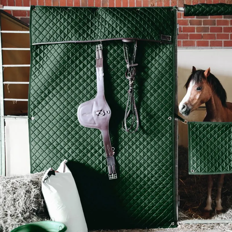 Kentucky Stable Drape Curtain - Dark Green