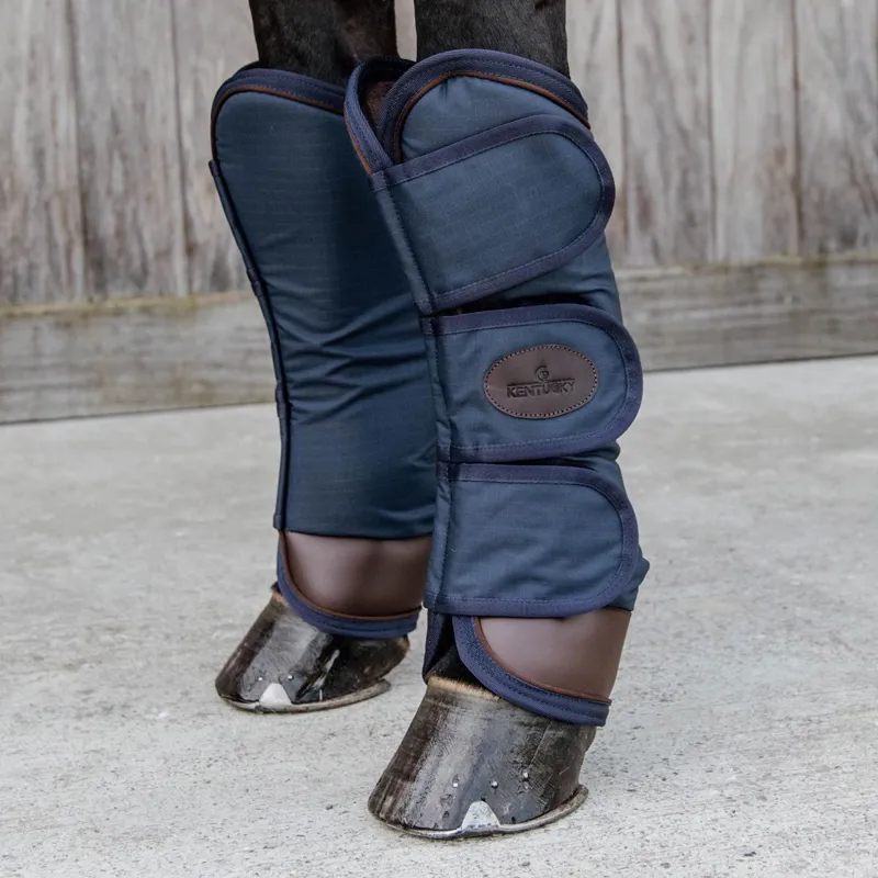 Kentucky Faux Fur Lined Shipping Boots - Navy