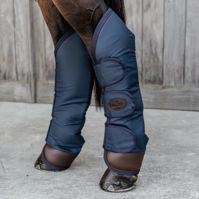 Kentucky Faux Fur Lined Shipping Boots - Navy-1