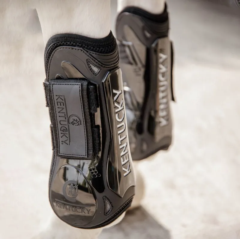 Kentucky Velcro Tendon Boots - Black-1