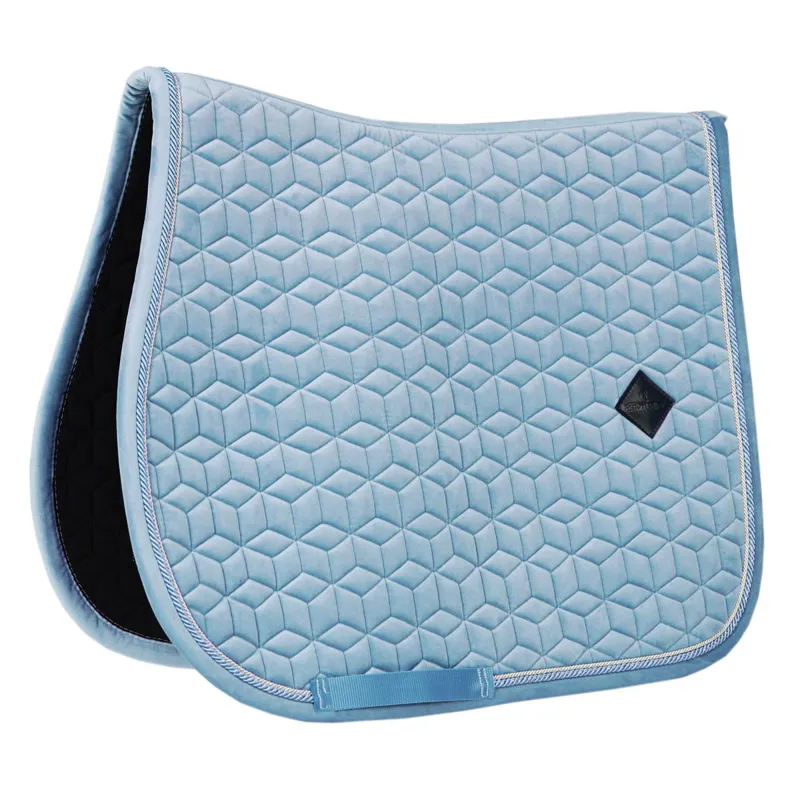 Kentucky Velvet Jumping Saddle Pad - Light Blue