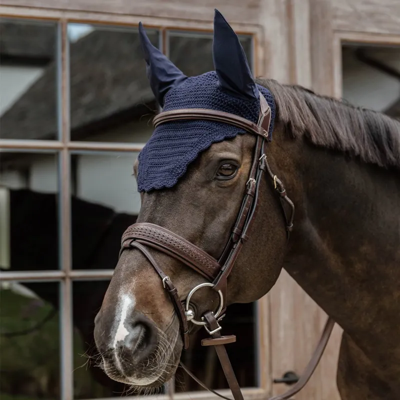 Kentucky Wellington Wave Soundless Fly Veil - Dark Navy-1