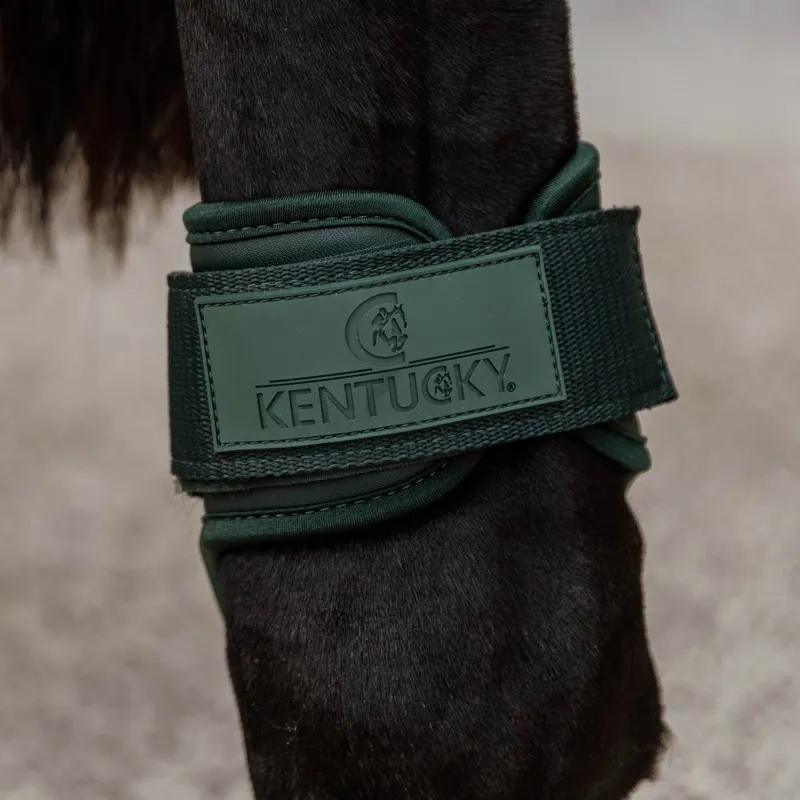 Kentucky Young Horse Vented Fetlock Boots - Dark Green-1