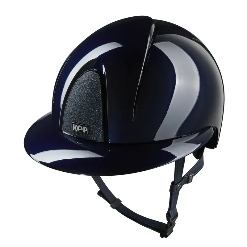 KEP Smart Nova Polo Metal Polish/Star Riding Helmet - Blue
