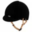 KEP Smart Nova Hunter Standard Velvet Riding Helmet - Black/Dark Beige