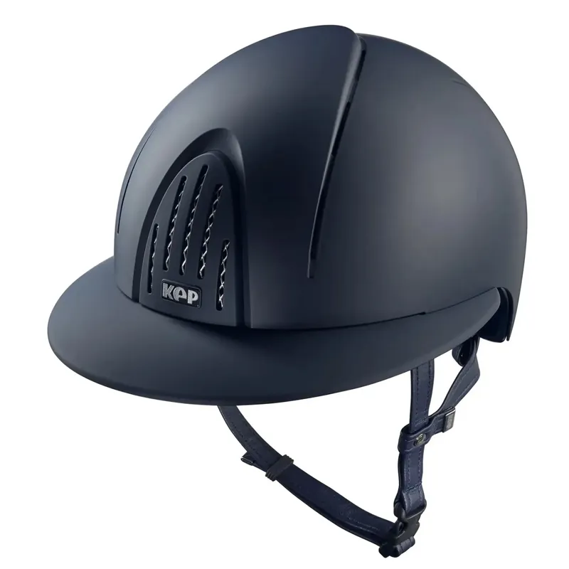 KEP Smart Nova Polo Textile Riding Helmet - Blue