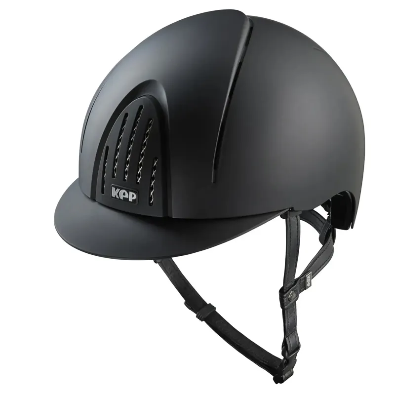 KEP Smart Nova Standard Textile Riding Helmet - Black