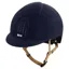 KEP Smart Nova Standard Velvet Riding Helmet - Blue/Beige