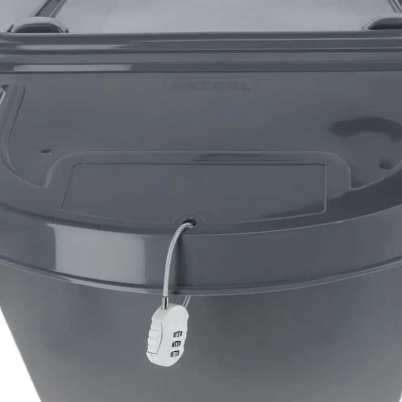 Kerbl Stackable 60L Feed Storage Box - Gray-6
