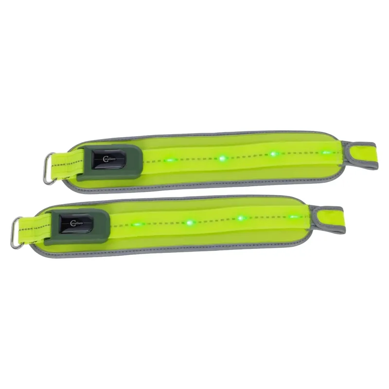 Kerbl Illuminated LED High Visibility Leg Bands - Yellow