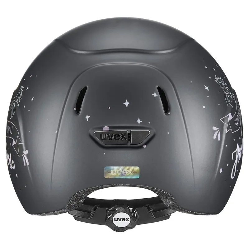 Uvex Kidoxx Dekor Riding Helmet - Happiness Horses/Matt Anthracite-1