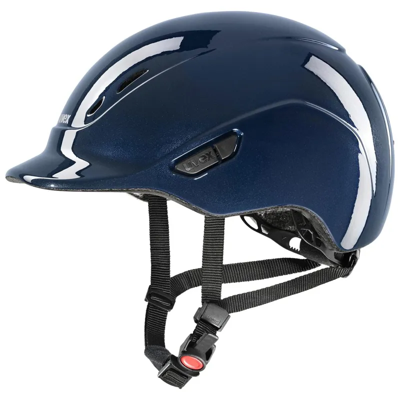 Uvex Kidoxx Shiny Riding Helmet - Navy