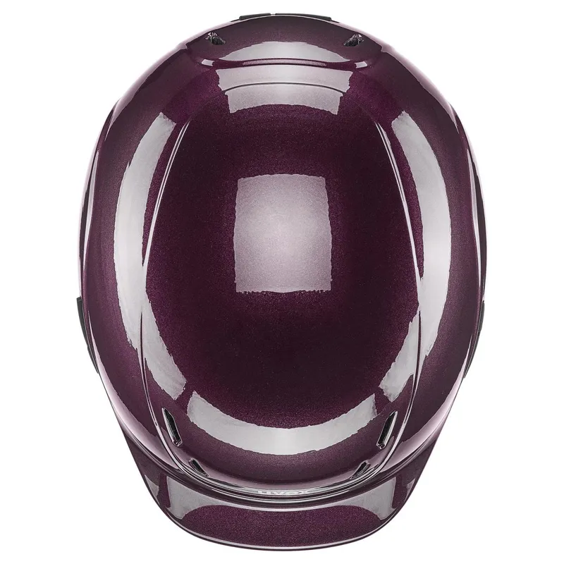 Uvex Kidoxx Shiny Riding Helmet - Burgundy-8