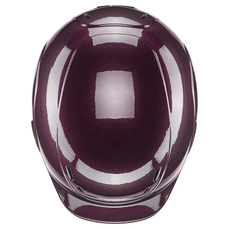 Uvex Kidoxx Shiny Riding Helmet - Burgundy-4