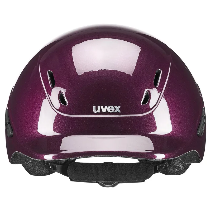 Uvex Kidoxx Shiny Riding Helmet - Burgundy-7