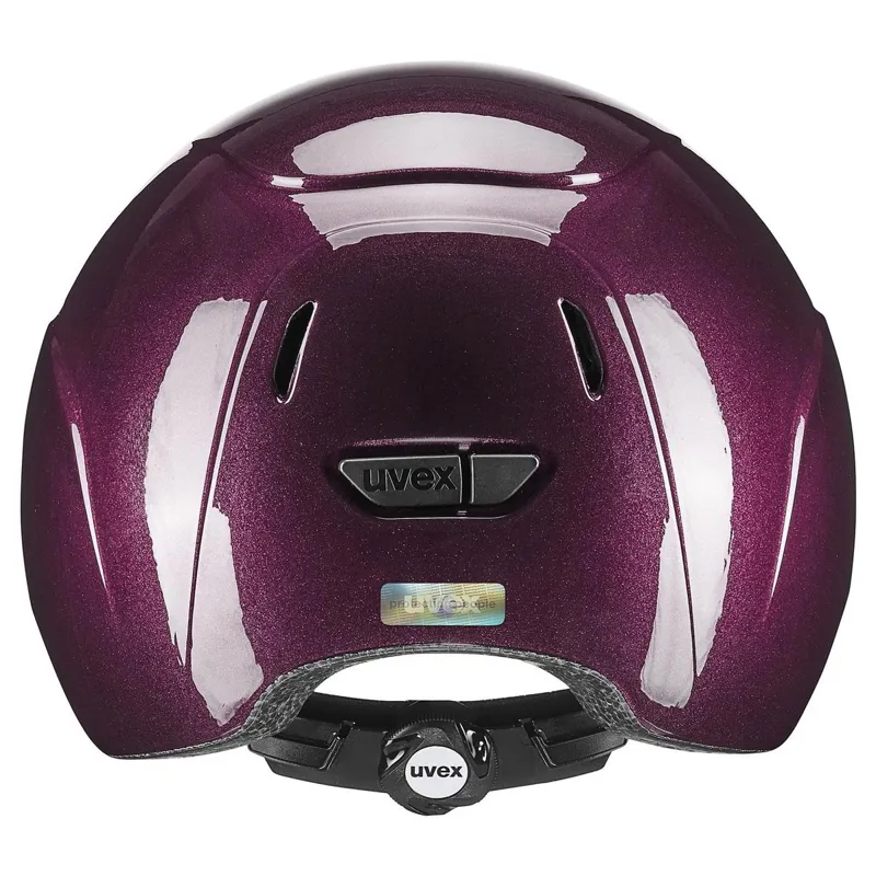 Uvex Kidoxx Shiny Riding Helmet - Burgundy-1