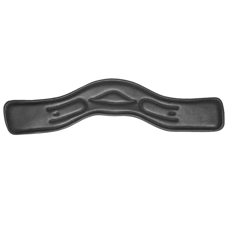Kieffer Ultrasoft Leather Short Dressage Girth - Black-1