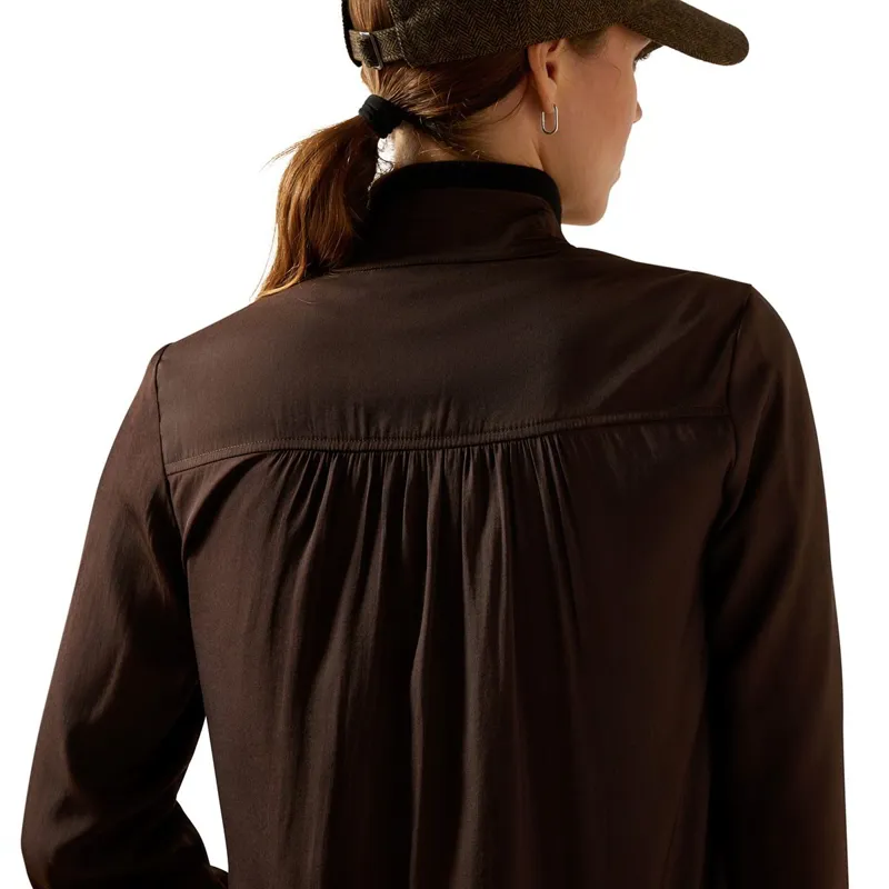 Ariat Country Kildwick Women's Blouse - Coffee Brown-4