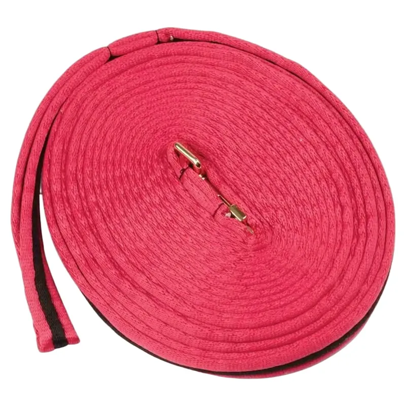 Kincade Brights Two Tone Padded Lunge Line - Hot Pink/Black