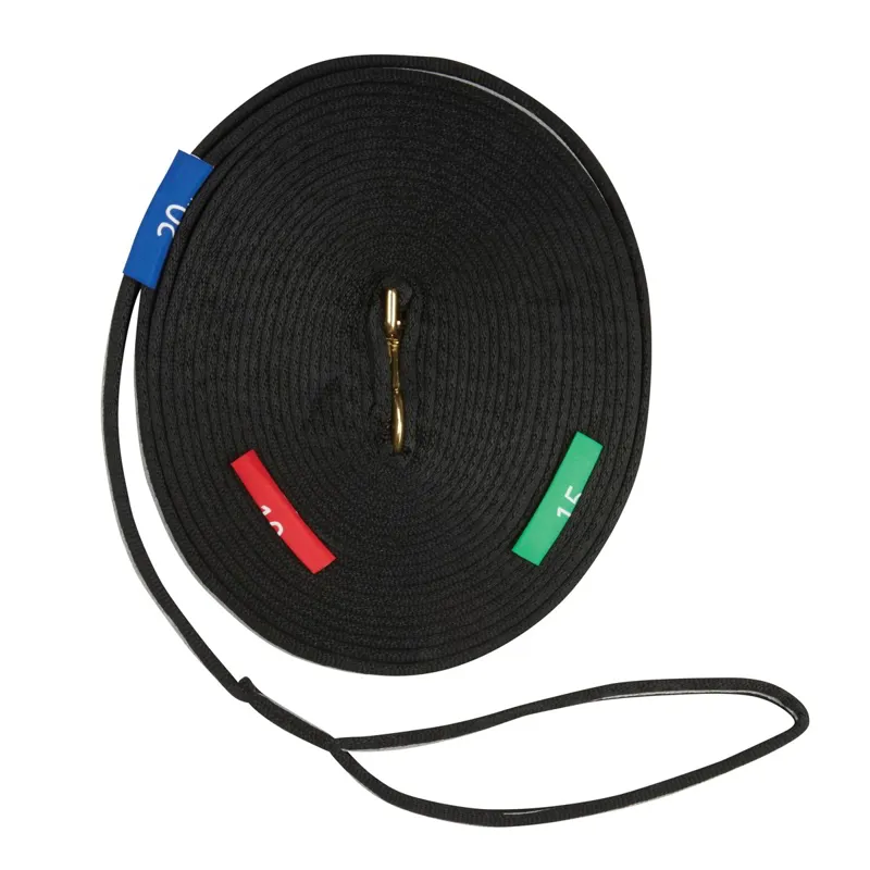 Kincade Two Tone Longe Line with Circle Markers - Black/Grey-1