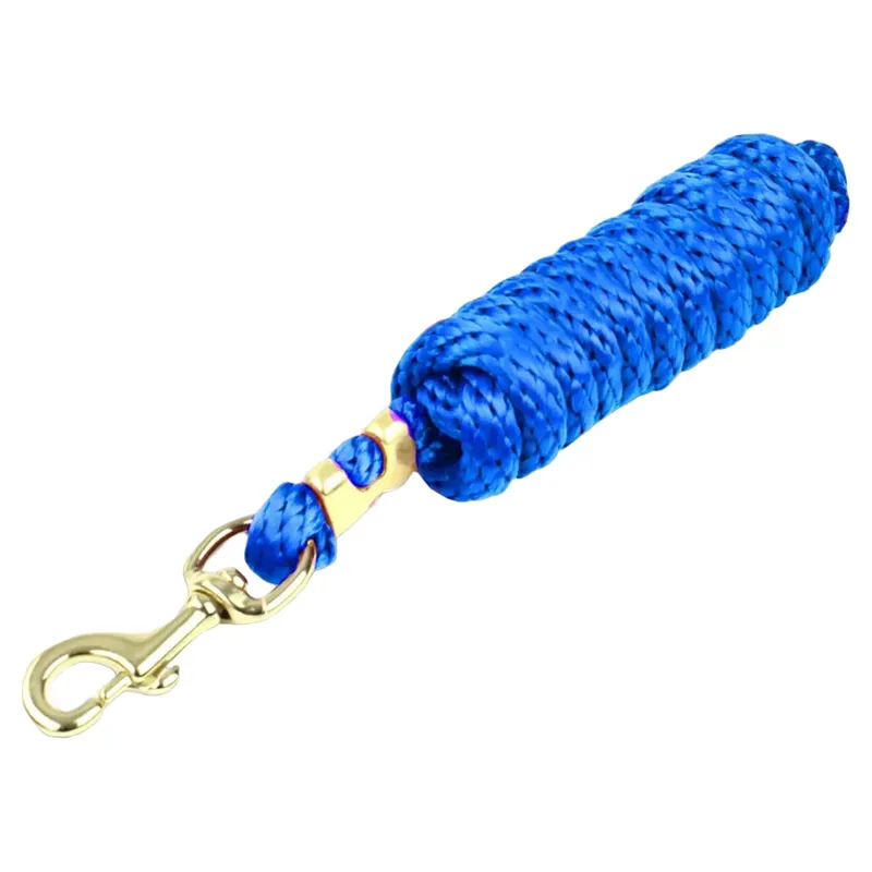 KM Elite 10ft Poly Lead Rope - Royal Blue