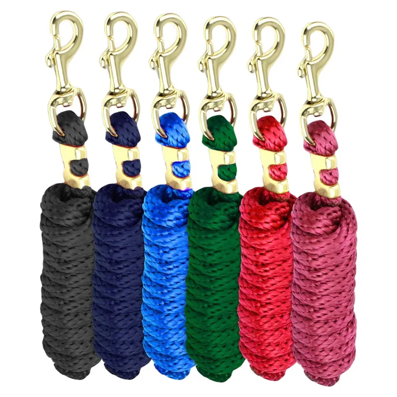 KM Elite 10ft Poly Lead Rope - Royal Blue-1