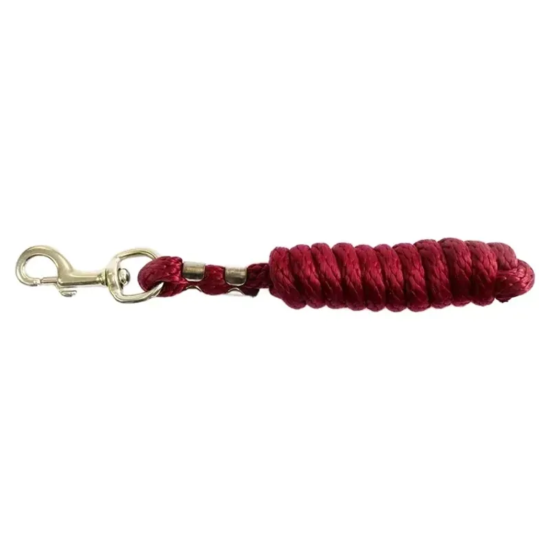 KM Elite 6ft Poly Lead Rope - Burgundy