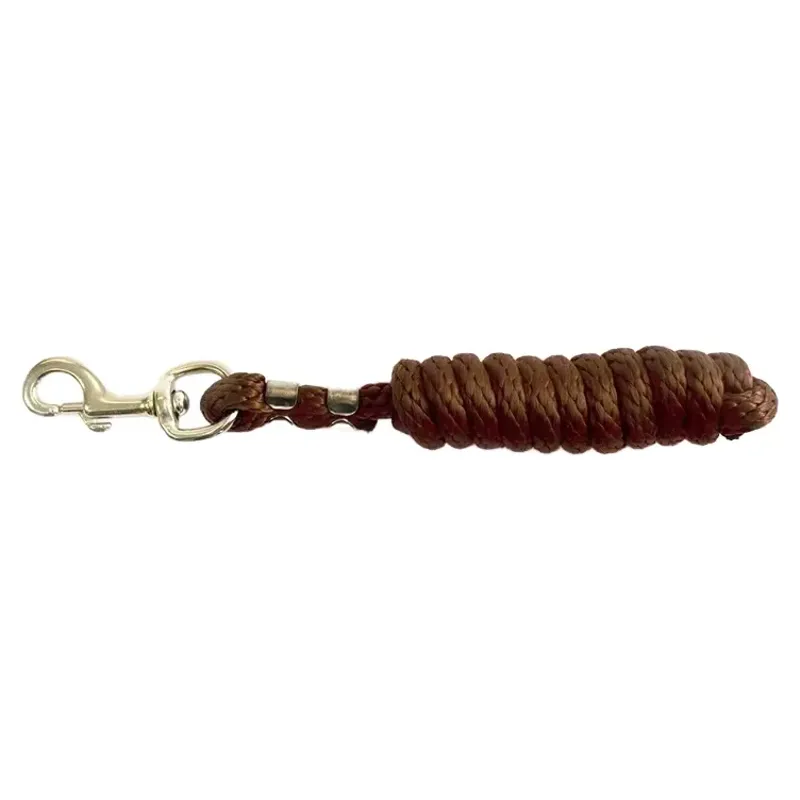 KM Elite 6ft Poly Lead Rope - Dark Brown