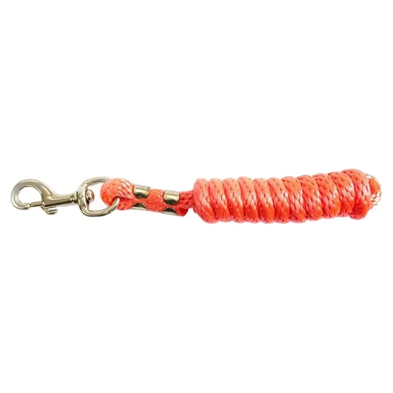 KM Elite 6ft Poly Lead Rope - Hot Orange