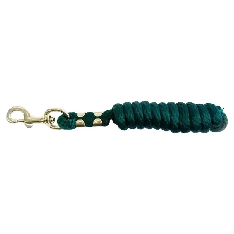 KM Elite 6ft Poly Lead Rope - Hunter Green