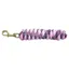 KM Elite Cotton Double Braid Lead Rope 7ft - Baby Pink/White