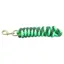 KM Elite Cotton Double Braid Lead Rope 7ft - Hot Green/White
