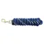 KM Elite Cotton Double Braid Lead Rope 7ft - Navy/White