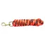 KM Elite Cotton Double Braid Lead Rope 7ft - Orange/White