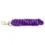 KM Elite Cotton Double Braid Lead Rope 7ft - Purple/White