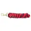 KM Elite Cotton Double Braid Lead Rope 7ft - Red/White